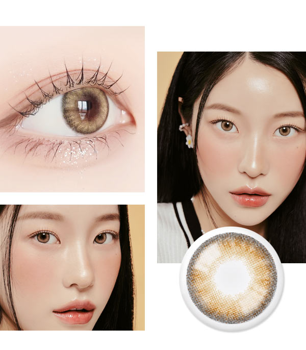 BLY brown color contacts hazel