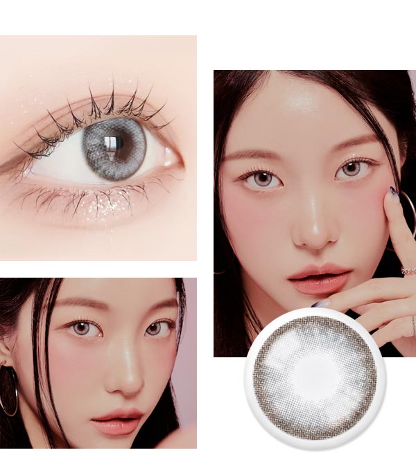 BLY gray color contacts grey