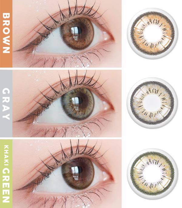  Candy brown gray green contacts - monthly