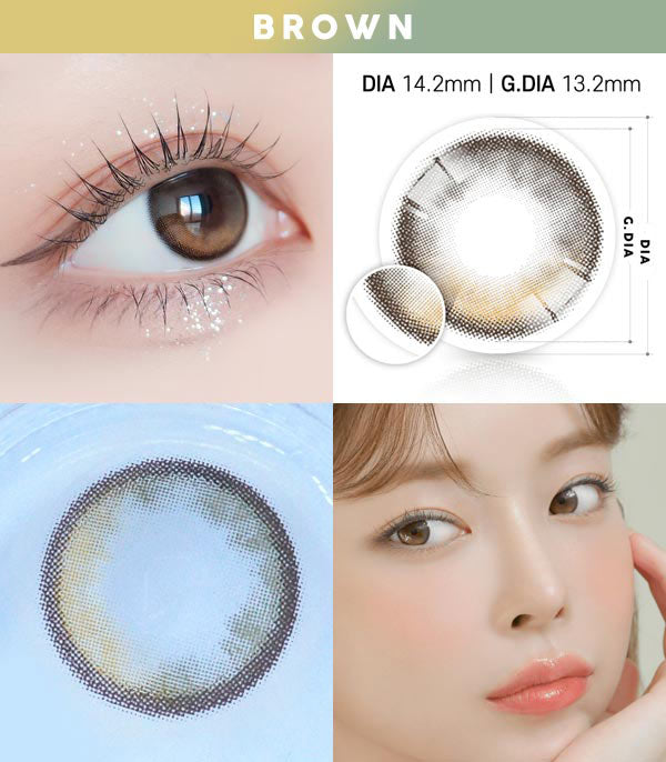 Dream space brown contacts Silicone hydrogel