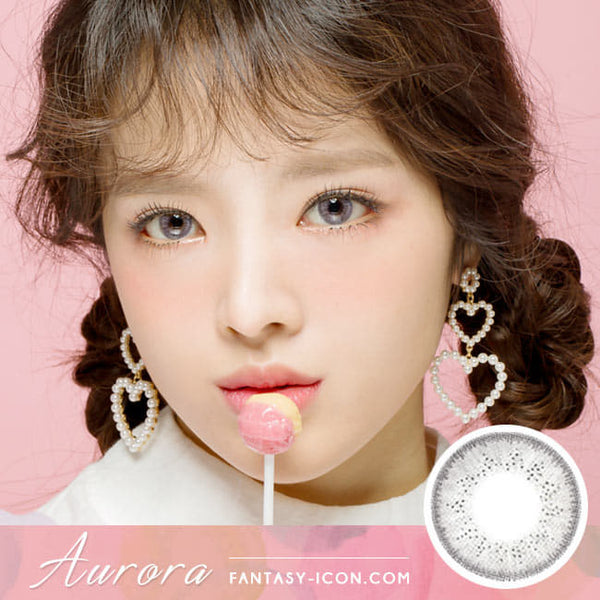 Colored Contacts For Astigmatism Aurora Grey Toric Lens model