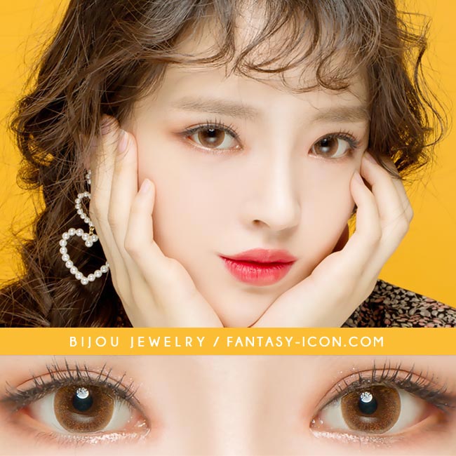  Colored Contacts Bijou Jewelry Brown - Circle Lenses 4