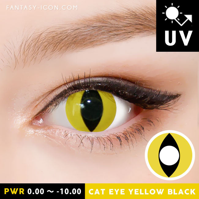 Cat Eye Yellow Contacts Halloween Lenses 