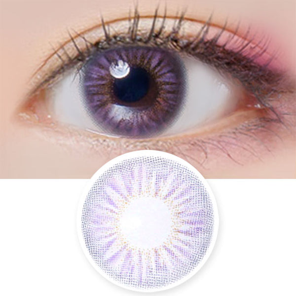 Colored Contacts Coco Peony Purple Violet - Circle Lenses