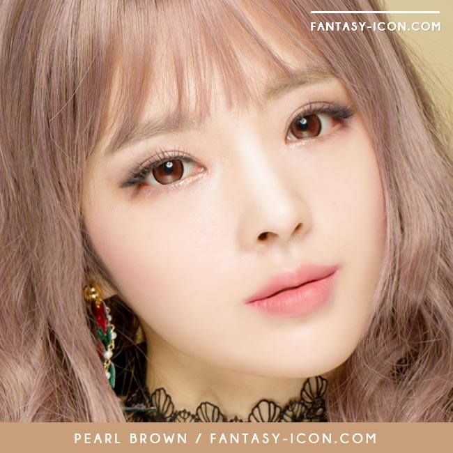 Natural Colored Contacts Pearl Brown - Circle Lenses 3