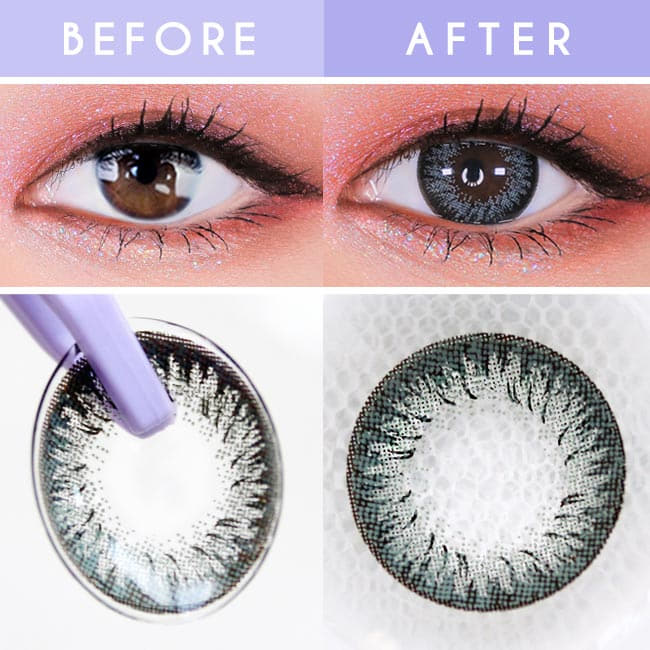 Disco Dali Grey Contacts | Circle Color Lens detail