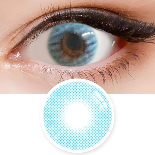 Ocean Blue Contacts - Chic Blue Colored Lenses - Wicked Eyez