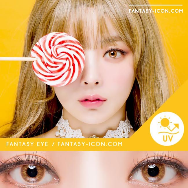 Fantasy Eye Honey Brown Colored Contact Lenses 4