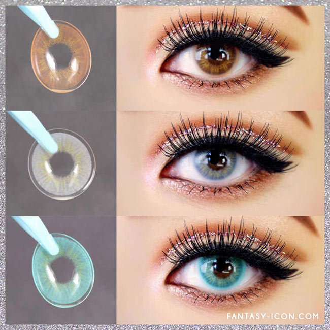 Fantasy Eye Honey Brown Colored Contact Lenses 5