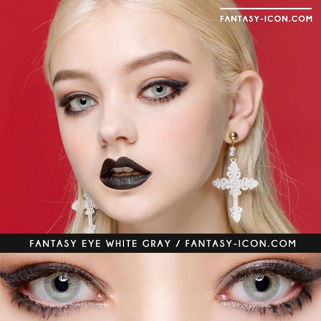 Fantasy Eye White Grey Colored Contact Lenses 3