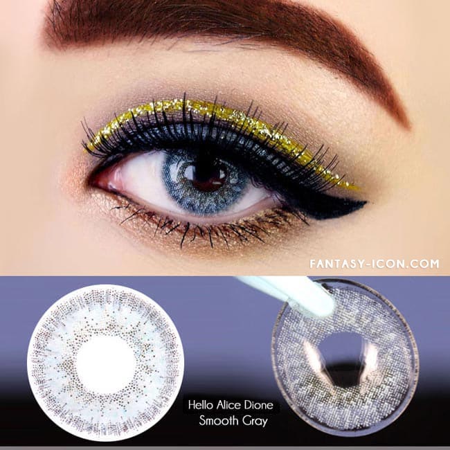 Colored Contacts Alice Dione Grey - Circle Lenses 2