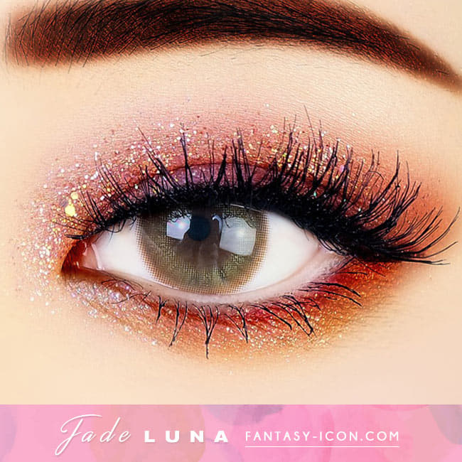 Jade Luna Brown Colored Contacts - Circle Lens eye