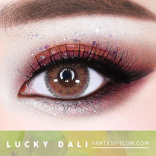 Lucky Dali Brown Colored Contacts for Hperopyia - eyes 2