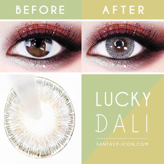 Gray Colored Contacts Lucky Dali Grey