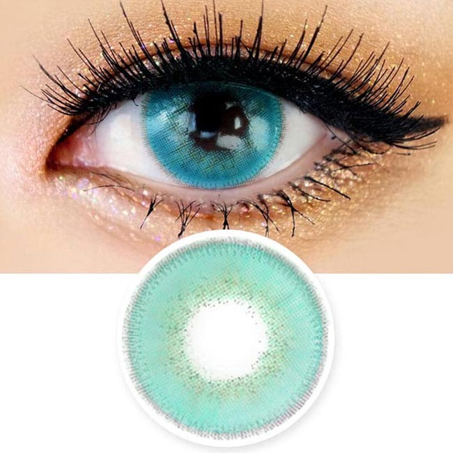 Innovision Luxury Fiore Aqua Blue Contacts | UV Blocking