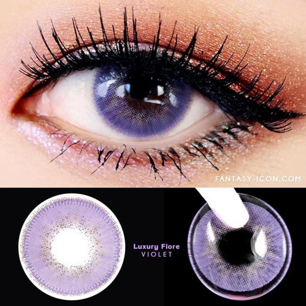 Luxury Fiore Violet Contacts UV Blocking Colored Contacts fantasyicon