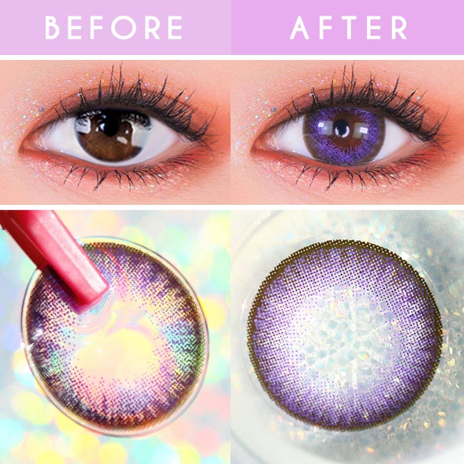 Toric Lens Luz Dali Violet | Colored Contacts For Astigmatism detail