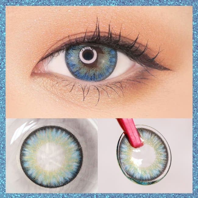 Toric Lens Blue Contacts For Astigmatism Moist Barbie 3 tone
