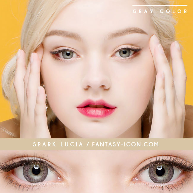Colored Contacts Lucia Spark Grey - Circle Lenses 5