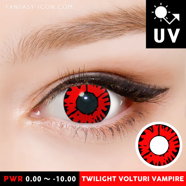 Twilight Volturi Vampire Red Contacts Halloween Lenses Prescription