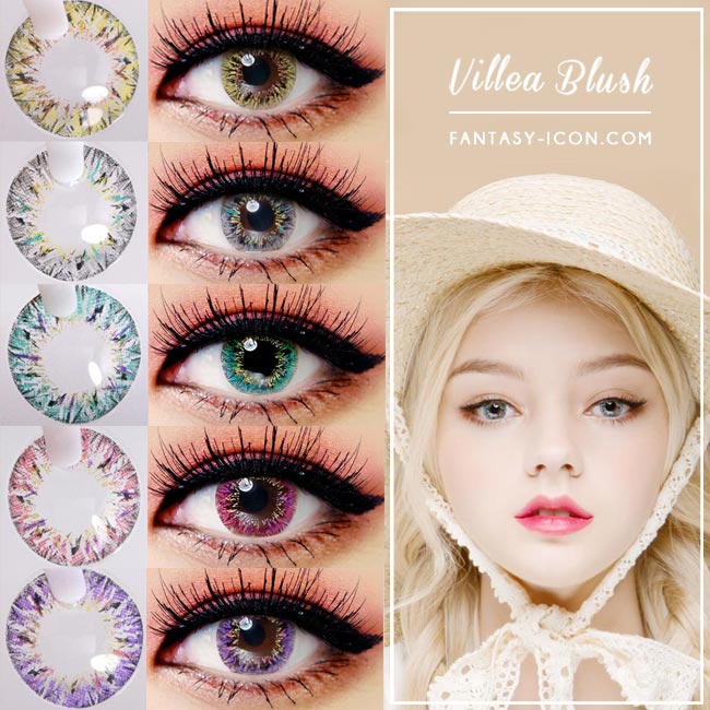 Colored Contacts Villea Blush Grey - Circle Lenses 4