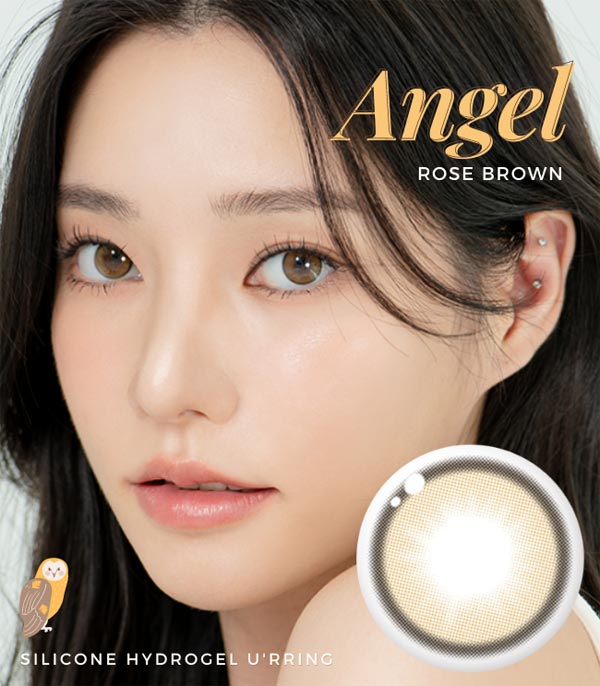 Toric brown lens angel rose Siliconehydrogel