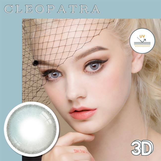 Innovision Cleopatra 3D gray contacts UV Blocking