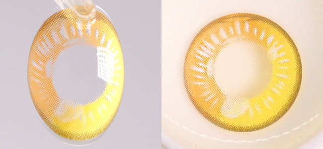 cosplay water drop yellow lens