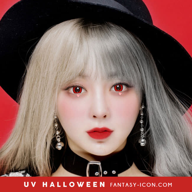 Cosplay UV Halloween Red Contacts | Anime Lenses