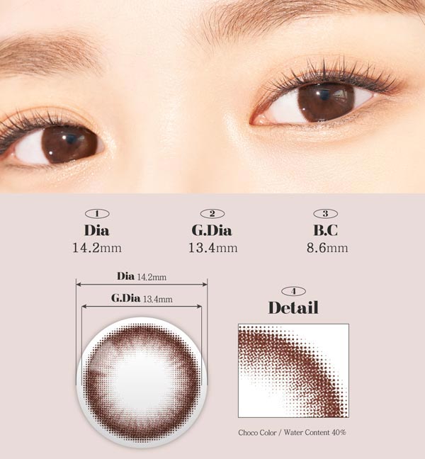 Choco Brown Toric Lenses Dreamy Contacts for Astigmatism - Pair