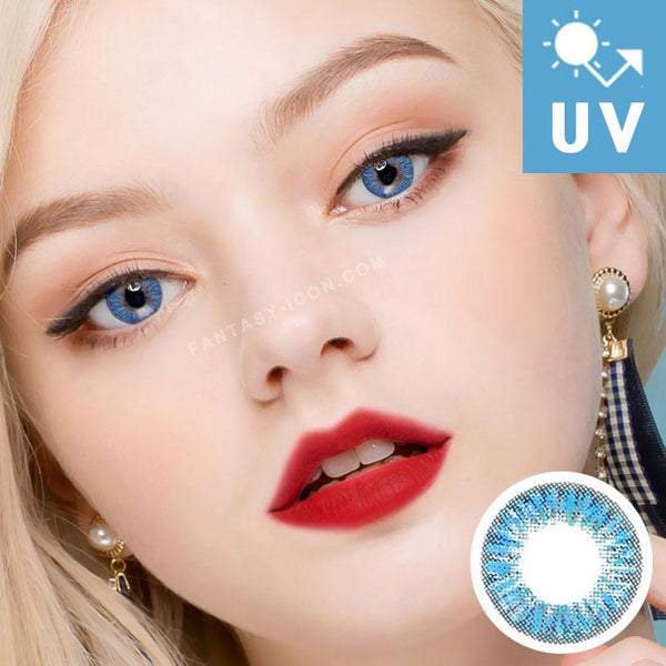 Blue contacts Glossy Ardor 3tone UV Blocking Contact lenses