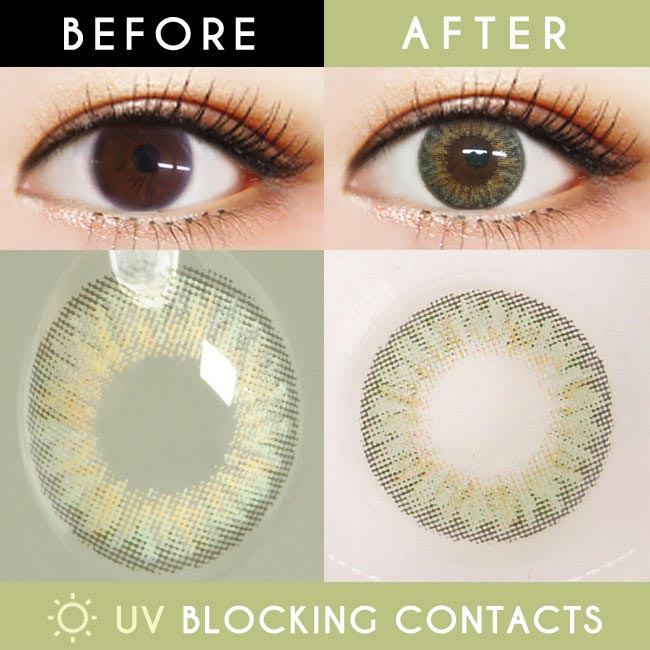 UV Blocking Green contacts Glossy ardor