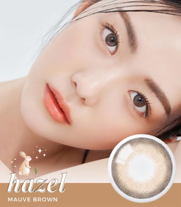 Natural Hazel mauve brown contacts