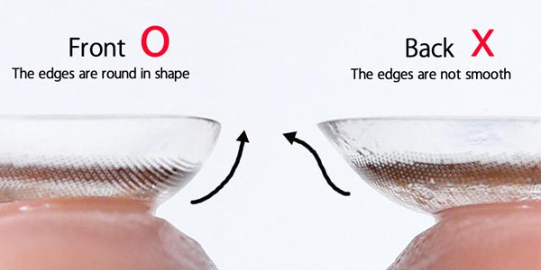 How to Identify the Front and Back of Colored Contact Lenses