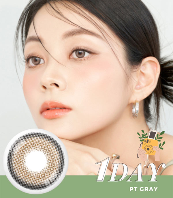 1DAY 10 Lenses PT gray contacts photogenic
