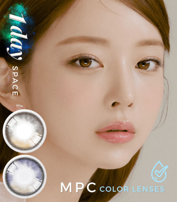 1DAY Dream space brown gray contacts -10 Lenses / MPC 