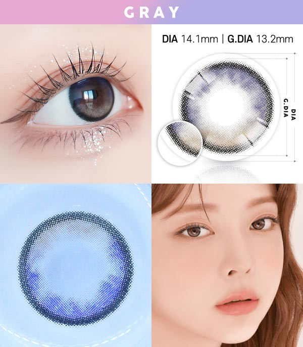 1DAY Dream space gray contacts 