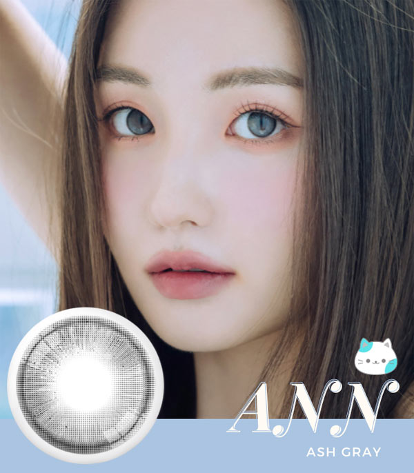 ANN ash gray color contacts anreen monthly
