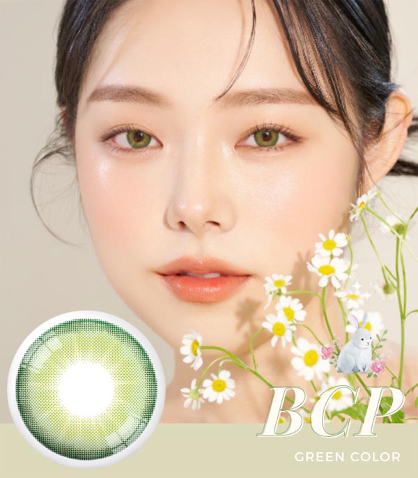 BCP green color contacts buttercup monthly