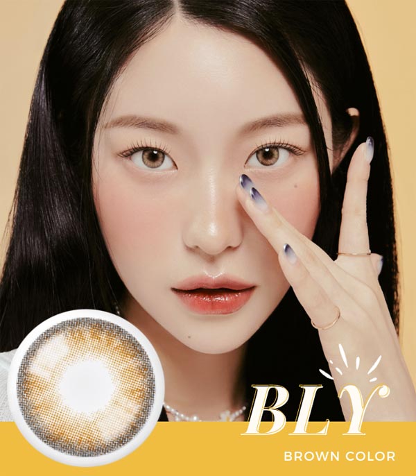 BLY brown color contacts blurry monthly