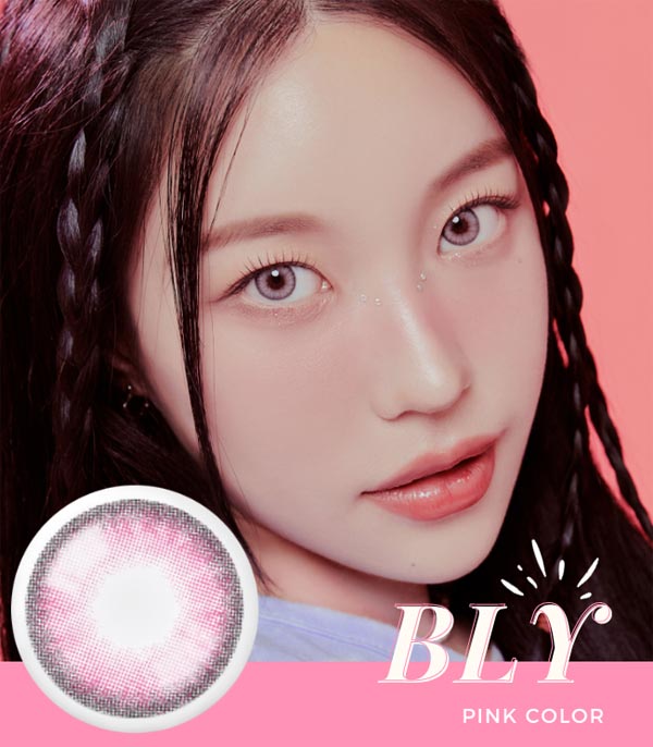 BLY pink color contacts - monthly