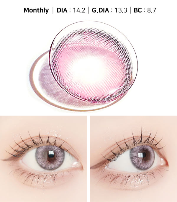 BLY pink contacts