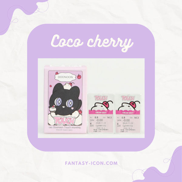 Coco cherry gray lenses monthly