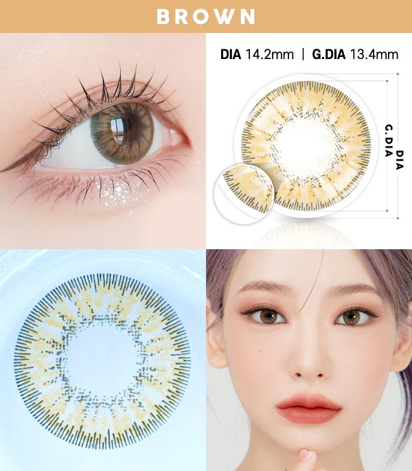 Diva brown contacts MPC color lens