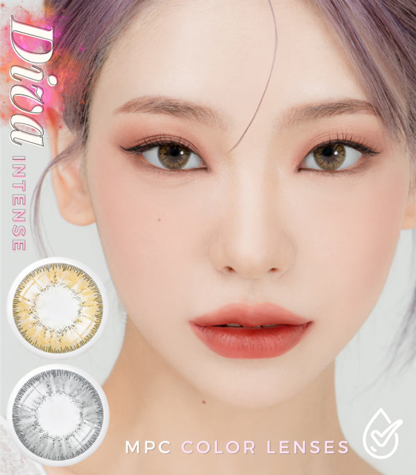 Diva brown gray contacts MPC color lens