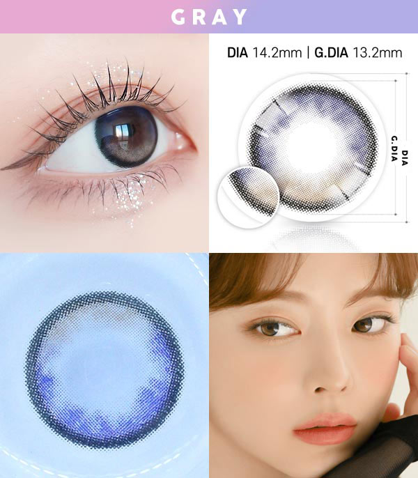 Dream space gray contacts Silicone hydrogel