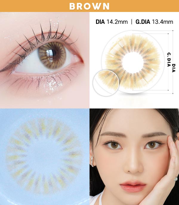Harmony brown contacts Silicone hydrogel