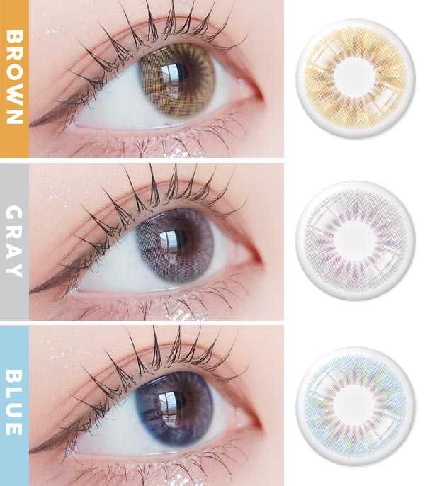 Harmony brown gray blue contacts Silicone hydrogel