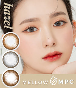 Hazel brown gray choco contacts snug monthly