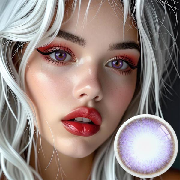 Luz Dali Extra Violet Contacts for Hperopyia | Purple farsightedness lens